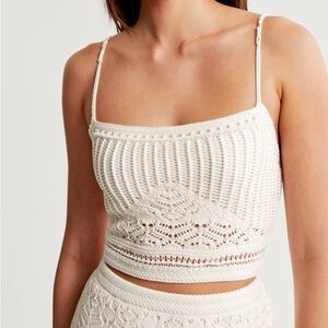Abercrombie & Fitch Crochet-Style Macrame Tank